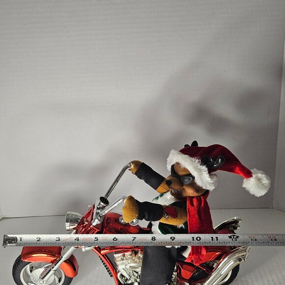 Dan Dee Reindeer Chopper Motorcycle Sound Lights Plays Grandma Got Run Over - Picture 11 of 12